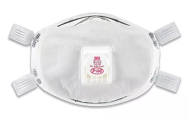 3M 8293 P100 Industrial Respirator with Valve – Cool Flow Exhalation Valve Particulate Respirator