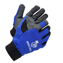 MW2100 Polka Dot Grip Work Gloves with Black Amara Leather & Adjustable Velcro Closure