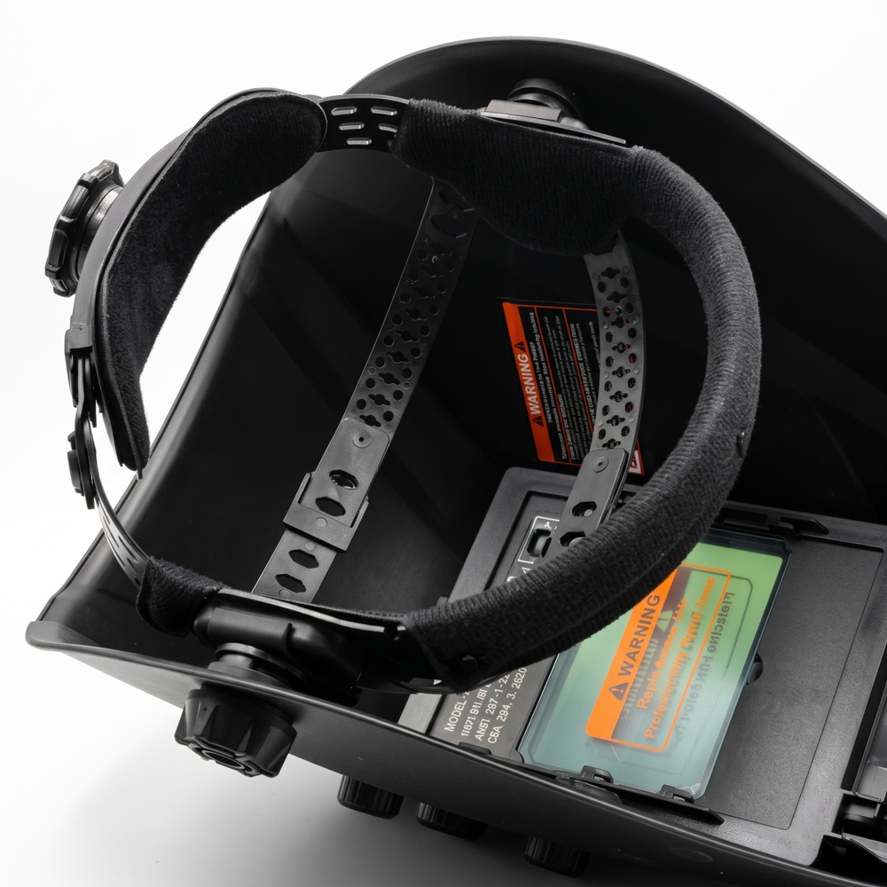 MapleWeld ClariView 80 Auto-Darkening Welding Helmet – Dual Shade DIN 5-9/9-13 | 100x60mm View