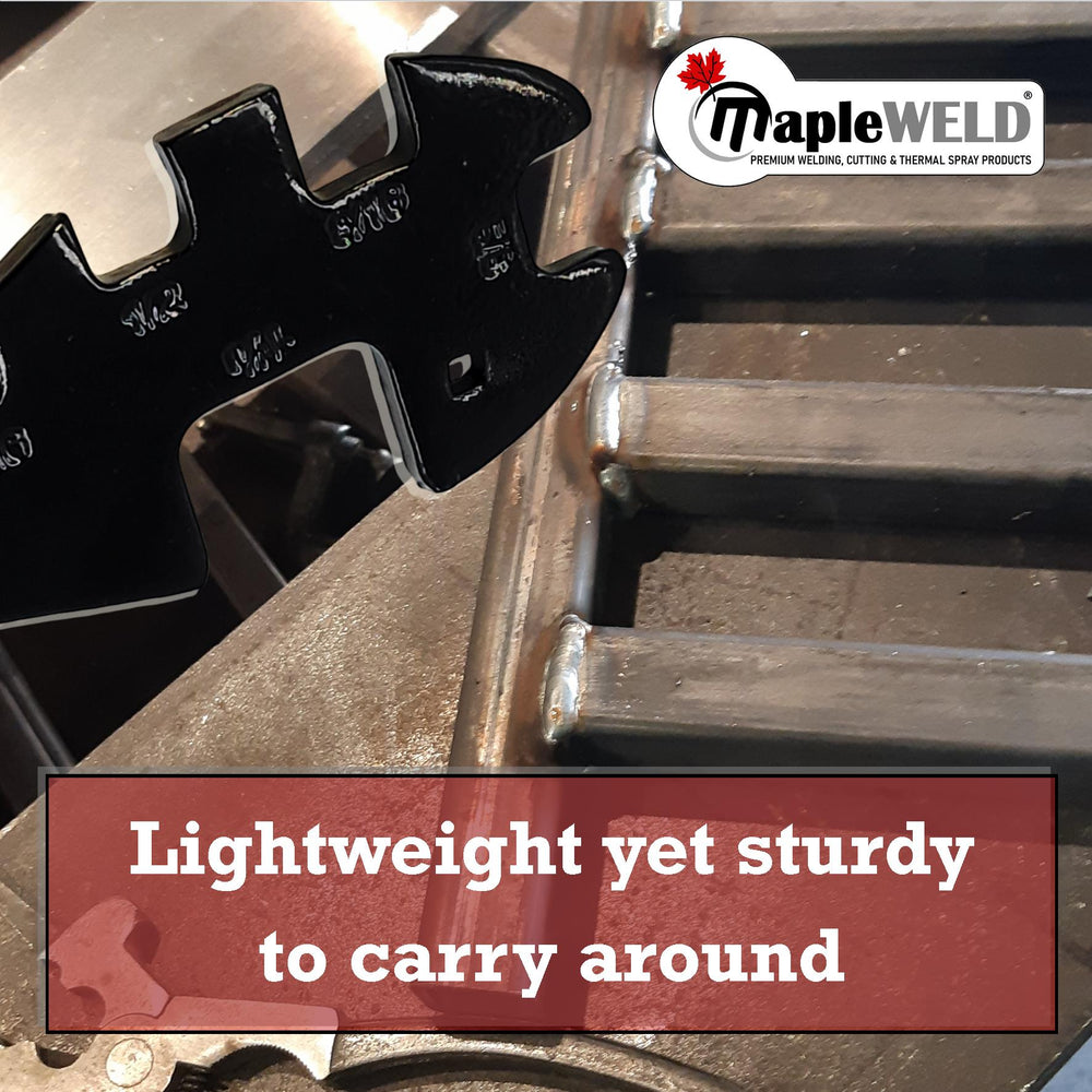 PowerWeld 10-way cylinder wrench close-up graphic: lightweight yet sturdy to carry around