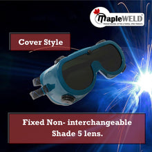 Ski or Cover Style Goggles - Shade 5 Fixed