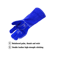 MW900 Split Leather Stick/MIG Cotton Lined Welding Gloves