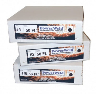 PowerWeld welding cable sizes 4 through 4/0 Flex-A-Prene