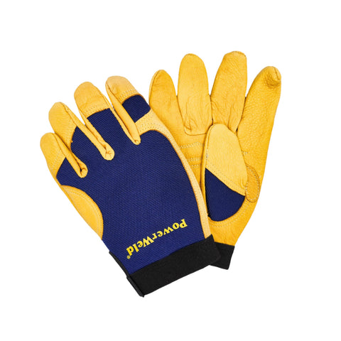 PowerWeld 2690 deerskin mechanics gloves, water-resistant