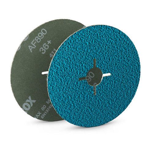 VSM AF890 ceramic grain fiber disc for stainless steel and superalloys