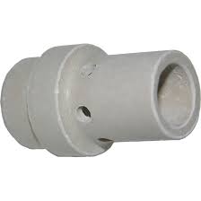 Abicor Binzel MB Series MIG gun white ceramic gas diffuser, side view