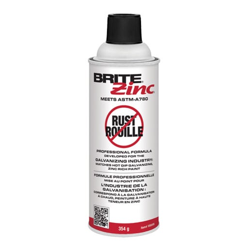 Brite Zinc corrosion inhibitor aerosol for rust protection - MapleWeld Canada