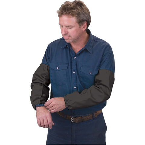 Weldmate 18 inch flame retardant FR cotton welding sleeves, black